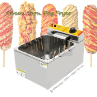 Commercial Electric Cheese Corn Hot Dog Deep Fryer Machine 12L Cheese Electric Mozzarella Fryer For Food Truck