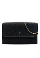Dior 二手 Dior Diorissimo Trotter 帆布鏈條肩背包