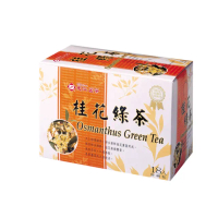 【天仁茗茶】台灣桂花綠茶防潮包茶包2.5gx18包