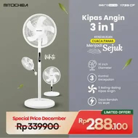 MITOCHIBA Kipas Angin 3in1 Multifungsi 1733CF 16 Inch AERO Series BLACK