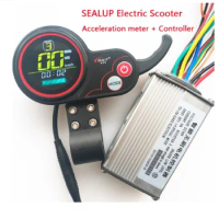 Sealup Throttle 6 Pin with Controller For 10 Inch Electric Scooter 36V 16A 48V 20A Controller Spare Part