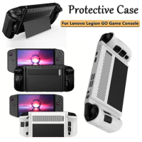 TPU Case Shockproof Protector Cover with Stand Drop-proof Soft Protective Sleeve Anti-slip for Lenovo Legion GO Game Accessories
