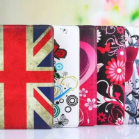 flower painted for ipad 2/3/4 9.7inch case Pu leather bracket cases for Apple ipad 2 ipad 3 ipad 4 Tablet Stand Protective case