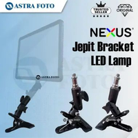 Nexus Bracket Jepit Kaca Meja For LED Lamp P260C P120C Godox P260 C BRACKET+SPIGOT