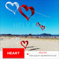 heart kite 0.88m single kite ripstop nylon kite pc31