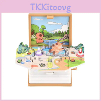Explosion Puzzle 3D Book Keychain With Dream House Scene For Creative Play Stress And Relief