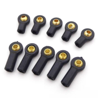 10PCS M3 3mm Lever Steering Tie Rod End Ball Head Linkage End for RC Airplane Car Crawler Boat Robot