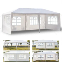 Free shipping US 10x20ft Party Tent Outdoor Pavilion Canopy Tent Wedding With 4 Movable Walls 4-