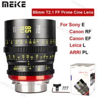 Meike 85mm T2.1 Full-Frame FF Prime Cine Lens For ARRI PL Mount Canon EF Canon RF Leica L Sony E Mount Cameras