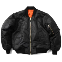 Men MA1 Jacket Winter Outdoor Thick Quality Nylon American Military Uniform Women Coat Male Bomber Flight Jacket
