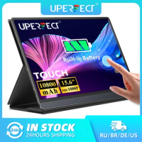 UPERFECT Battery Portable Monitor 120Hz Touchscreen Upgraded 15.6" IPS 1080P USB C HDMI Gaming Second Display Built-in 10800mAh