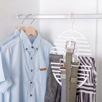 創意多收納衣架 櫥櫃 衣櫃 多層 圍巾 領帶 絲巾 皮帶 分類 整理 居家 租屋 ♚MY COLOR♚【L069】