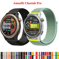 22mm Nylon Loop Strap for Amazfit Cheetah Pro Smartwatch Replacment Bracelet Sport Watchband Correa for Amazfit Cheetah Band