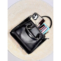 Dilsnit.co Tas Selempang Tas Jinjing Wanita Fashion Korea 2024 GABY Bag Resleting Hitam Perempuan Ku