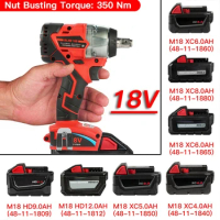 Trechargeable Brushless Impact Wrench Screwdriver Electric Power Tool Can Use for Milwaukee M18 18V Lithium Battery