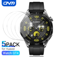 [5Pack] Screen Protector for Huawei Watch GT4 41mm / 46mm Tempered Glass Protection for Huawei Watch GT 4 Anti-Scratch Glass Fil