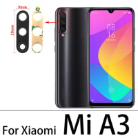 100 Pcs ， Mi A3 Back Camera Glass Lens For Xiaomi Mi A2 lite A1 A2 A3 Rear Camera Lens Glass With Glue Mobile Phone Frames Smart
