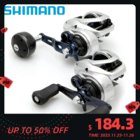 Original SHIMANO TRANX 200HG 201HG 301 300HG 401 400HG Powerful and durable Low Profile Fishing Reel 5+1BB