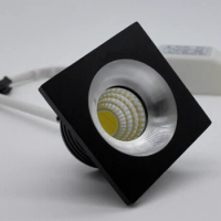 Free Shipping mini White/Black body COB Led Mini downlight 5W COB Led Ceiling lamp LED Dimmable Light downlights AC85-265V