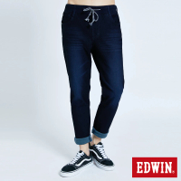 【EDWIN】男裝 JERSEYS JERSEYS EJ6 保溫中低腰運動褲(原藍磨)