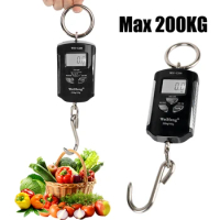 Crane Scale Hanging Hook Scales Fishing Travel Portable Backlight Weight 200kg/100g Electronic Weighing Scale Heavy Duty