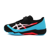 ASICS 亞瑟士 LAZERBEAM SJ-MG 魔鬼氈 慢跑鞋 中大童鞋 黑藍 S0632 (1154A183-002)