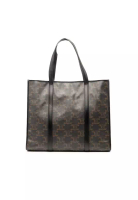 CELINE 二手 Celine XL Triomphe 塗佈帆布 Cabas 手提包