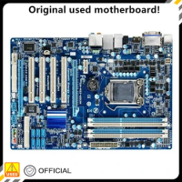 For GA-H55-UD3H H55-UD3H Motherboard LGA 1156 DDR3 16GB For Intel H55 P7H55 Desktop Mainboard SATA II PCI-E X16 Used AMI BIOS
