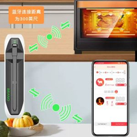 2024無線食品溫度計廚房燒烤溫度計烤爐焗爐溫度計烹飪藍芽溫度計