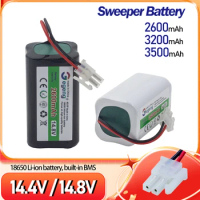 14.8V Li-lion Battery For ILIFE A4s/A7/V7s Plus/V55 Pro/W400/A9s PX-B020 Robot Vacuum Cleaner 14.8v 3200mah Batteries CR130 Part