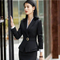 2023 Fashion Formal Pant Suits for Women Office Work 2 Piece Pants Blazer Set Business Trousers Jacket Suit Female Autumn Winter