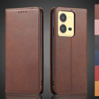 Magnetic attraction Leather Case for Vivo X80 lite Holster Flip Cover Case Vivo X80 lite Wallet Phone Bags Fundas Coque
