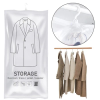 Hanging Space Saver Bags Space Saving Vacuum Seal with Hanger Clothes Wardrobe Quilt Vacuum Pack for Clothes Suits Dress Jacket