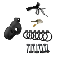 [MXNAFJHEUOB]  Cage Femboy Cage Device 6 Size Rings