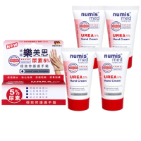 【德國numis med樂美思】尿素5%極致修護護手霜20mlx4(總代理公司貨)