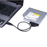 Pemacu Slimline ROM Mini Sata II CD/DVD-ROM Drive Cord Penyesuai 13Pin Penyesuai USB Optical Driver