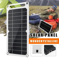 10W Solar Panel USB Waterproof Outdoor Hike Camping Portable Cells Battery Solar Charger Plate for Mobile Phone Power Bank