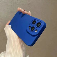 暗紫色適用iPhone17Pro手機殼15promax液態矽膠13蘋果15pro14/12/xs鏡頭全包11防摔mini軟男xr女款se2保護套8iPhone 12 Pro【克萊因藍】瞳眼