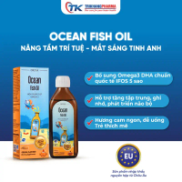 Siro DHA cho trẻ từ sơ sinh - Ocean Fish Oil  bổ sung DHA EPA hỗ trợ phát triển trí não, sáng mắt