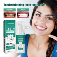Teeth White Cleaning Mousse Deep Cleansing Yellow Teeth Stains Dirt Gums Care Fresh Breath Oral Brighten Teeth Care Toothpaste