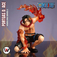 Statue Action Figure One Piece Portgas D. Ace Kneeling Fire Fist TH Studio Design Recast