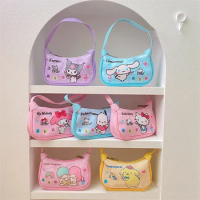 Sanrio Dumpling Handbags Children's Kawaii Armpit Bags Wallet Purse Storage Tote Cute Shoulder Bag Portable Waterproof Backpacks