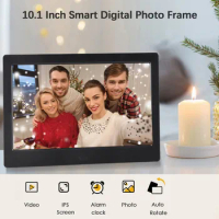 10.1"Digital Photo Frame Desktop Electronic Album IPS Screen Photo/ Video/ Music/ Clock/ Calendar Backside Stand Remote Control