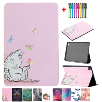 Kawaii Cat Unicorn Funda For Samsung Galaxy Tab S7 Case SM-T870 SM-T875 2020 Tablet Kids Shell For Samsung Tab S7 11 Cover + Pen