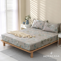 HOYACASA 100%天絲枕套床包三件組-秋色未央(單人)