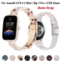 For Amazfit GTS4 Mini Strap 20mm Resin Watch Band For Amazfit Bip 3 Pro/GTS 2 3 4 GTR 42mmm Mini Smartwatch Bracelet Accessories