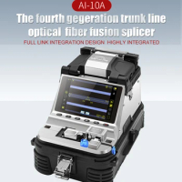 New 2023 Signal Fire Brand AI-10A Fiber Optic Fusion Splicer With VFL Electric Cleaver 6 Motors Core Alignment Splicing Machine