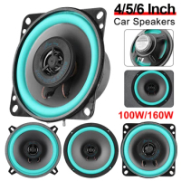 4/5/6 Inch Car Speakers 100W/160W Universal HiFi Coaxial Subwoofer Car Audio Music Stereo Full Range Speaker for Car Auto Speake