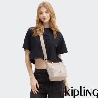 Kipling 粉提花手提斜背二用小包-PATYA