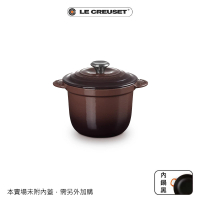 【Le Creuset】琺瑯鑄鐵萬用窈窕鍋18(巧克力棕-鋼頭)